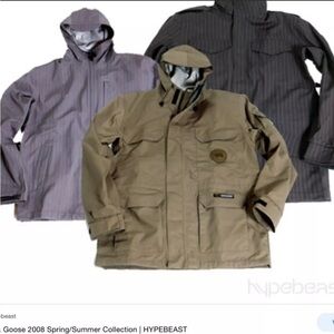 CANADA GOOSE BLACK LABEL PINSTRIPED hooded